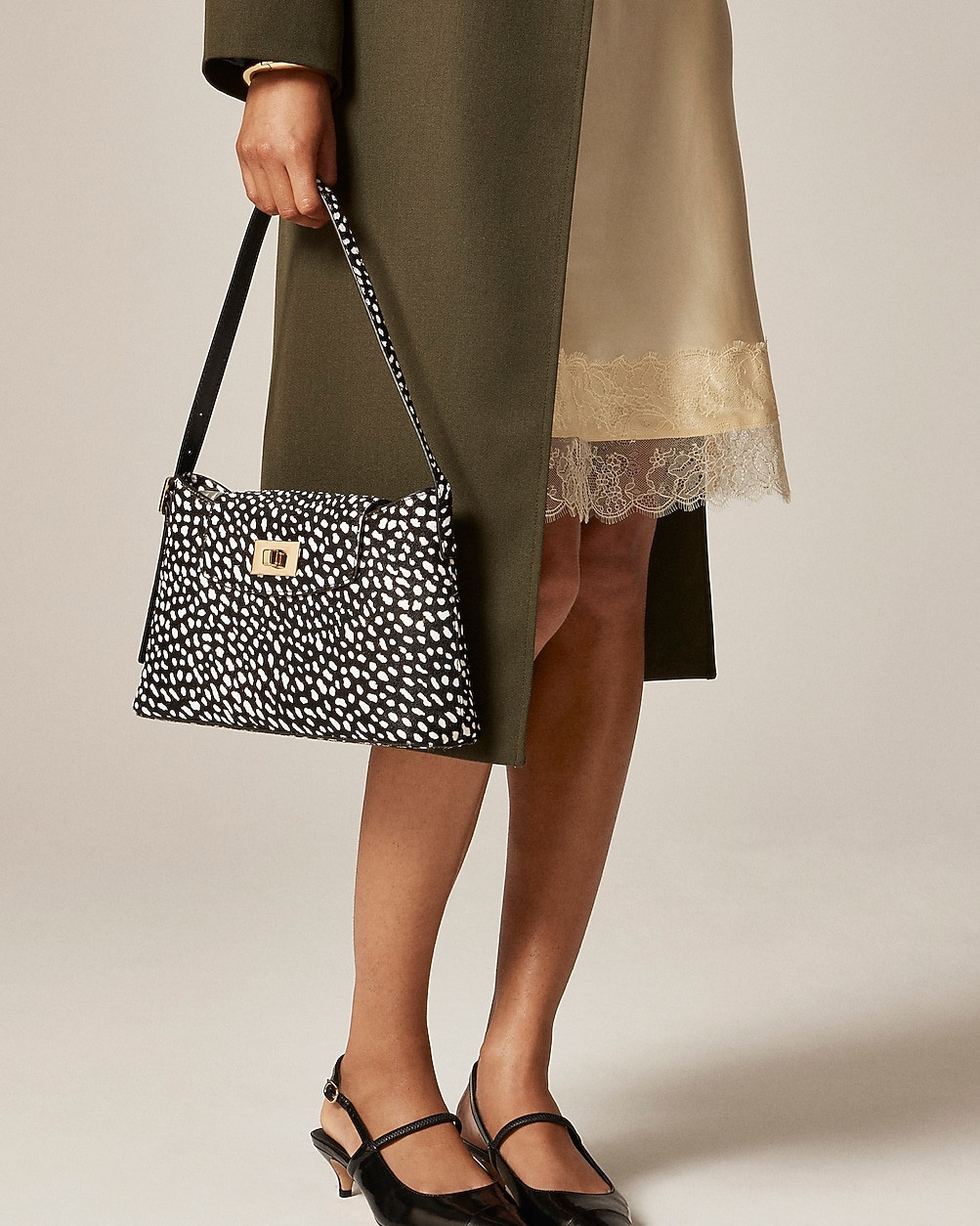 Edie shoulder bag in printed calf hair | J. Crew US