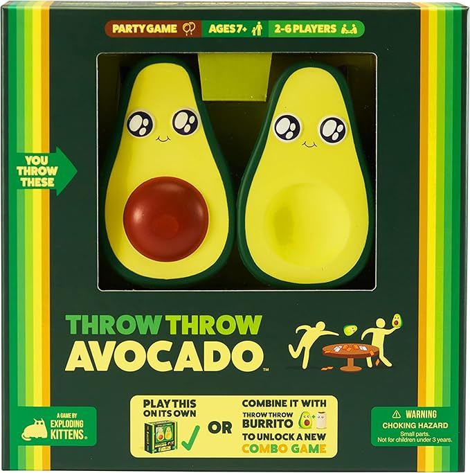 Throw Throw Avocado by Exploding Kittens - A Dodgeball Card Game Sequel and Expansion Set - Famil... | Amazon (US)