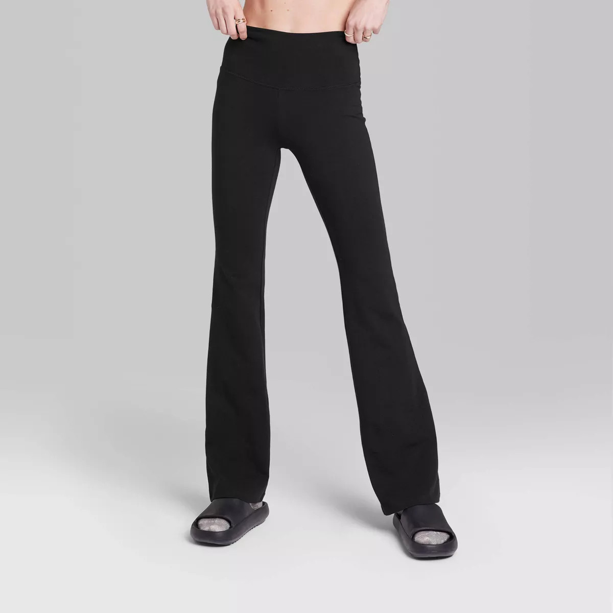 Women's High-Waisted Flare Leggings - Wild Fable™ Black S | Target