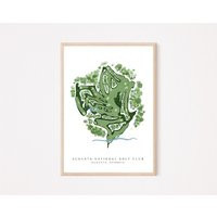 Augusta National Golf Course Art Prints, Hand Drawing, Clubhouse & Sports Wall Decoration, Home Poster, Gift For Lovers | Etsy (US)