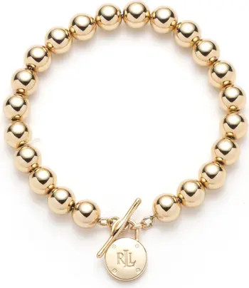 Padlock Beaded Toggle Bracelet | Nordstrom