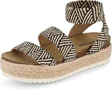 CUSHIONAIRE Women's Mandy Cork Espadrille Wedge Sandal | Amazon (US)