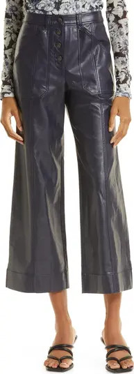 Cinq à Sept Benji Faux Leather Crop Pants | Nordstrom | Nordstrom