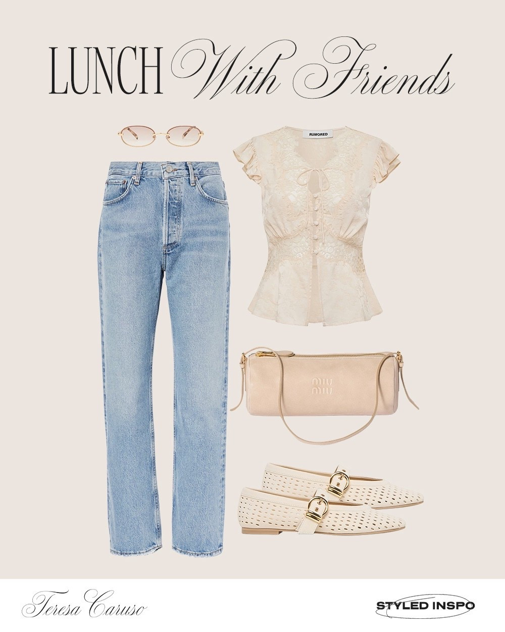 Outfit inspiration: lunch with friends 

Miu Miu purse, spring fashion, spring outfit 