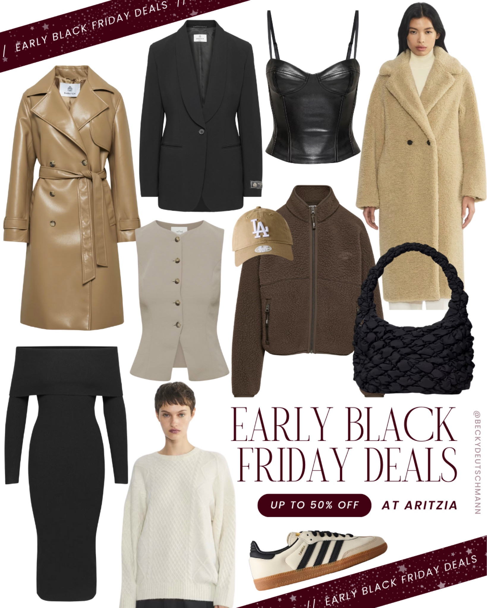Shop my favourite early black Friday finds Aritzia. There are so many amazing pieces on sale right now, making it such a great time to grab outerwear, a new sweater or the trending Adidas sambas 🤍

Black Friday. Black Friday sales. Black Friday deals. Aritzia sale. Cyber week. Cyber Monday

#LTKsale #LTKstyletip