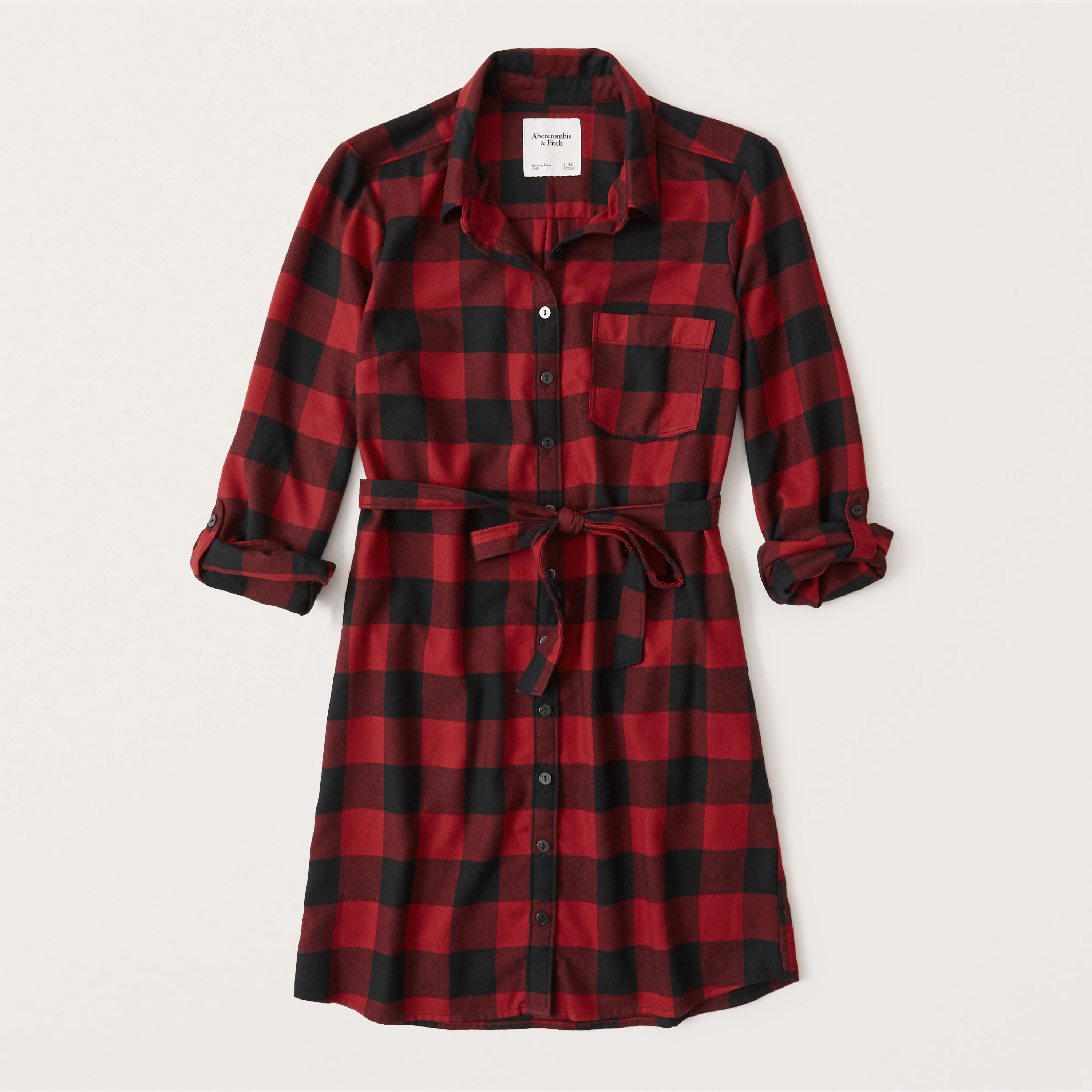 Flannel Shirt Dress | Abercrombie & Fitch (US)