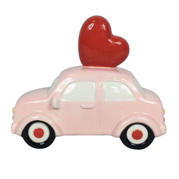 Ceramic Valentine&#39;s Day Car Pink - Spritz&#8482; | Target
