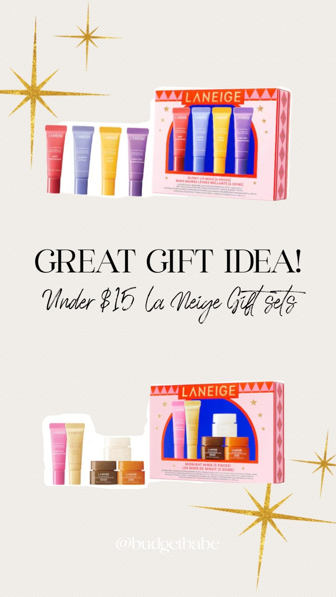 La Neige lip balm sets make a great affordable luxury gift for her! Use code EVERYTHING for additional 10% off. Sign up with email to get free shipping. #sephorasale

#LTKGiftGuide #LTKSaleAlert #LTKFindsUnder50