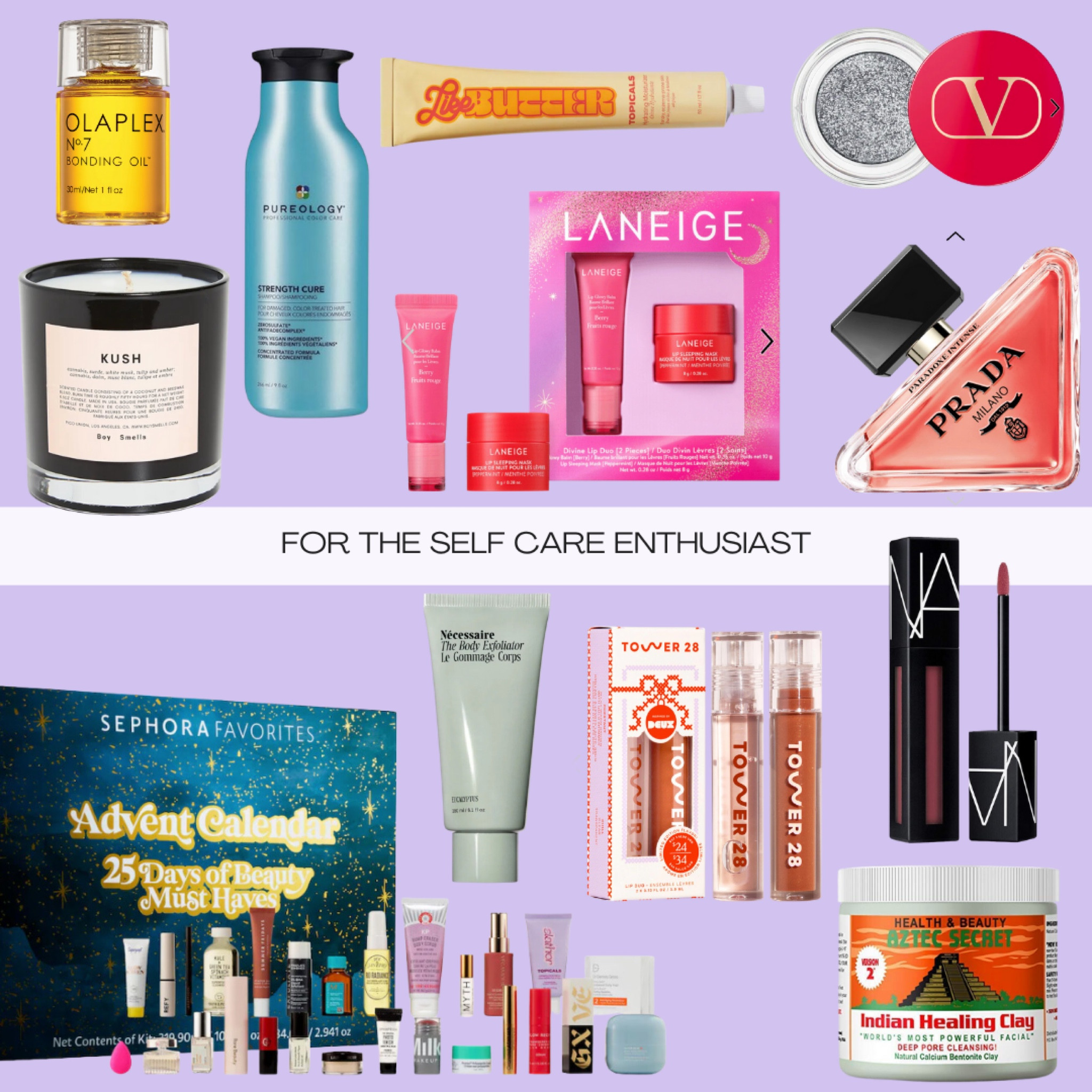 the perfect gifts for the person who loves all things self care — hair oil, makeup, skin care serums, advent calendar, candles and more!

#LTKHoliday #LTKGiftGuide #LTKCyberWeek