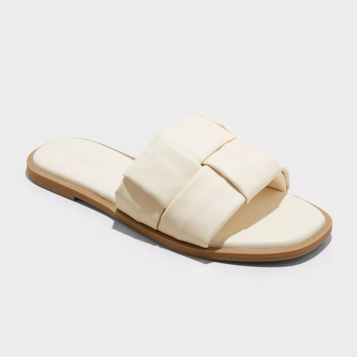 Women's Mara Footbed Sandals - Universal Thread™ Cream 6.5 | Target
