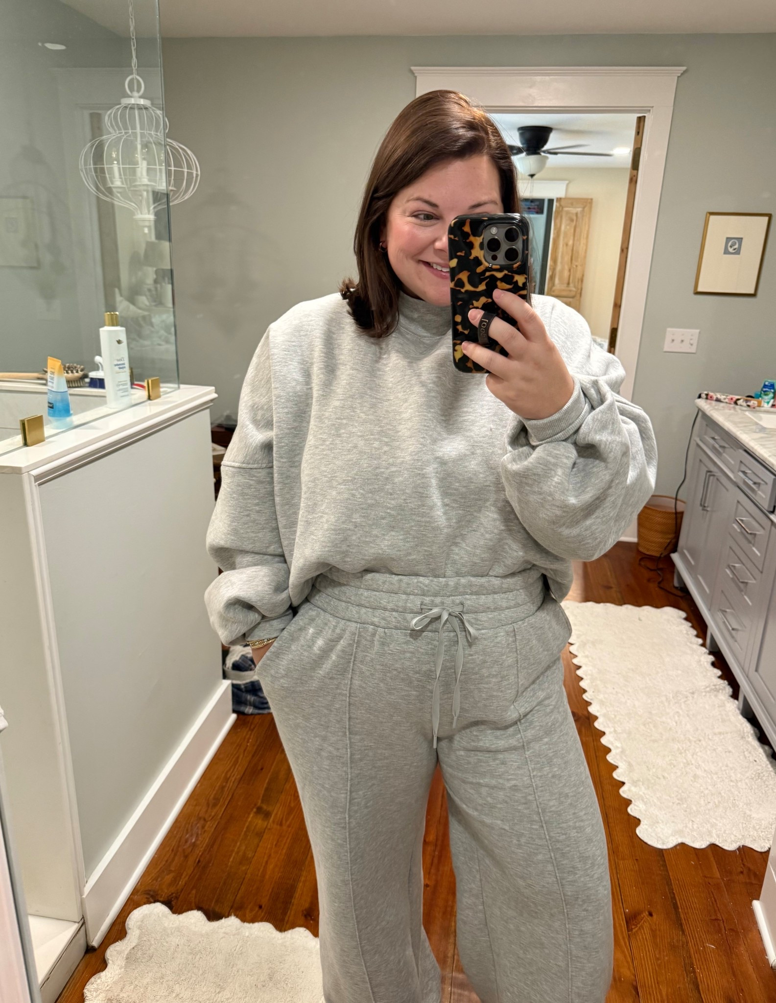 Wearing an XL in both pieces. I’m 5’3 and the pants could be taken up a couple inches, but overall a super comfy set! 

#LTKMidsize #LTKdayinmylife #LTKTravel