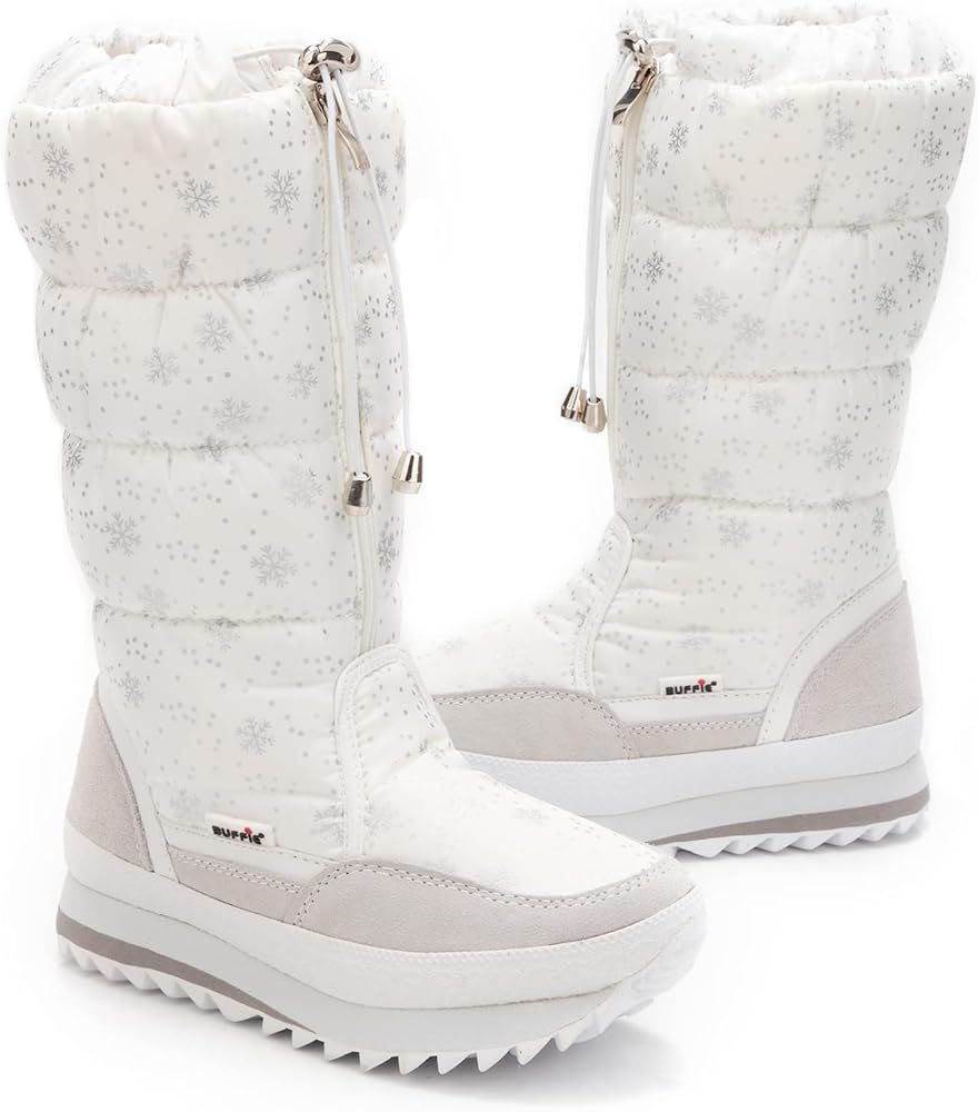 DADAWEN Women's Winter Waterproof Fur Lined Frosty Snow Boots | Amazon (US)