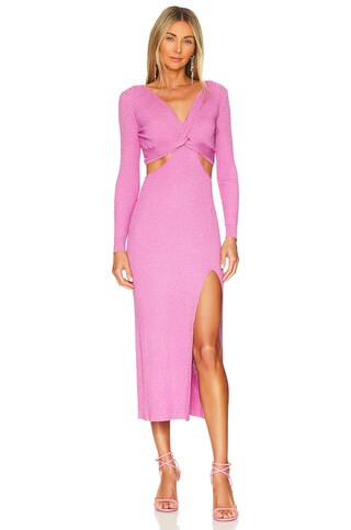 LoveShackFancy Bernette Dress in Orchid Sparkle from Revolve.com | Revolve Clothing (Global)