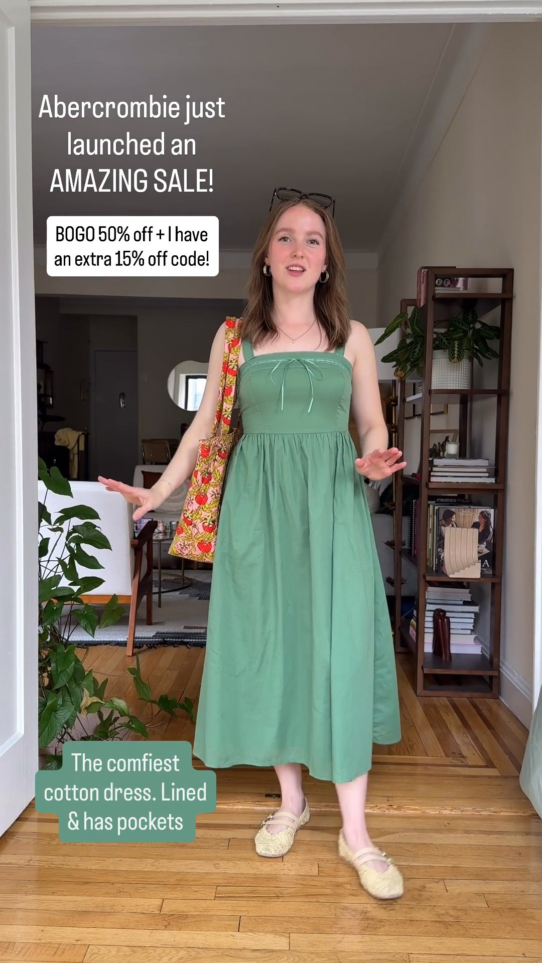 Abercrombie bogo 50% off + 15% off code SUITEAF. wearing xs. Dress is lined and has pockets  

#LTKSaleAlert