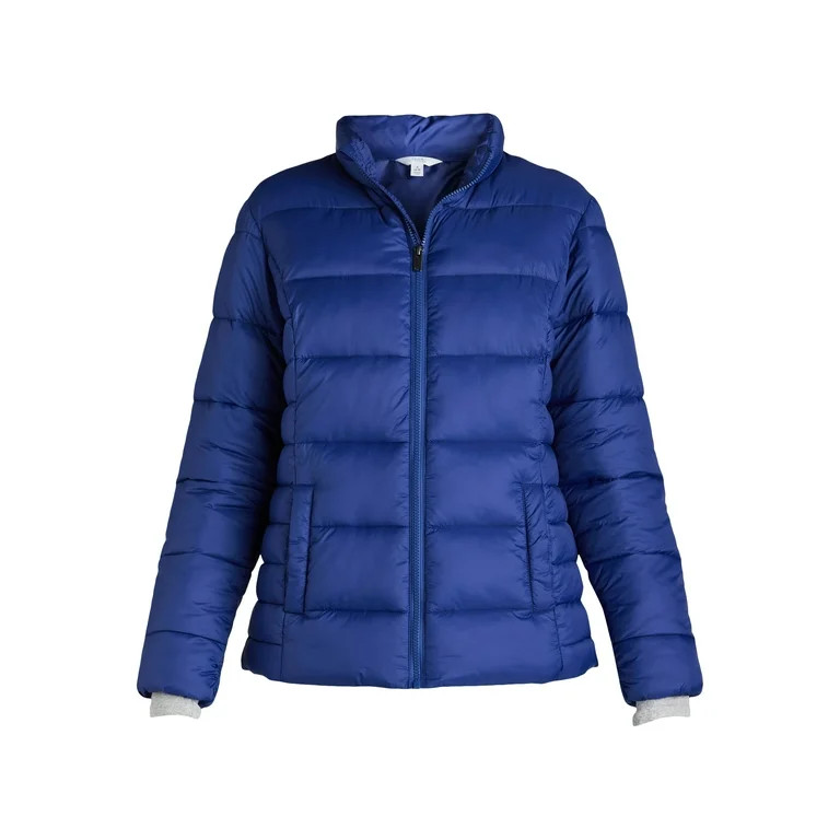 Time and Tru Women's and Women's Plus Puffer Jacket, Sizes XS-3X | Walmart (US)