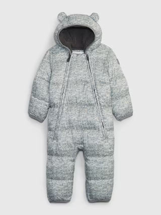 Baby Recycled Heavy Weight Puffer One-Piece | Gap (US)