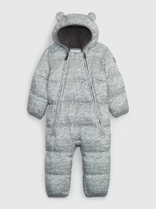 Baby Recycled Heavy Weight Puffer One-Piece | Gap (US)