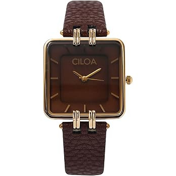 Women's Leather Strap Watch Dainty Elegant Gold Watches for Women Classic Casual Fashion Square L... | Amazon (US)