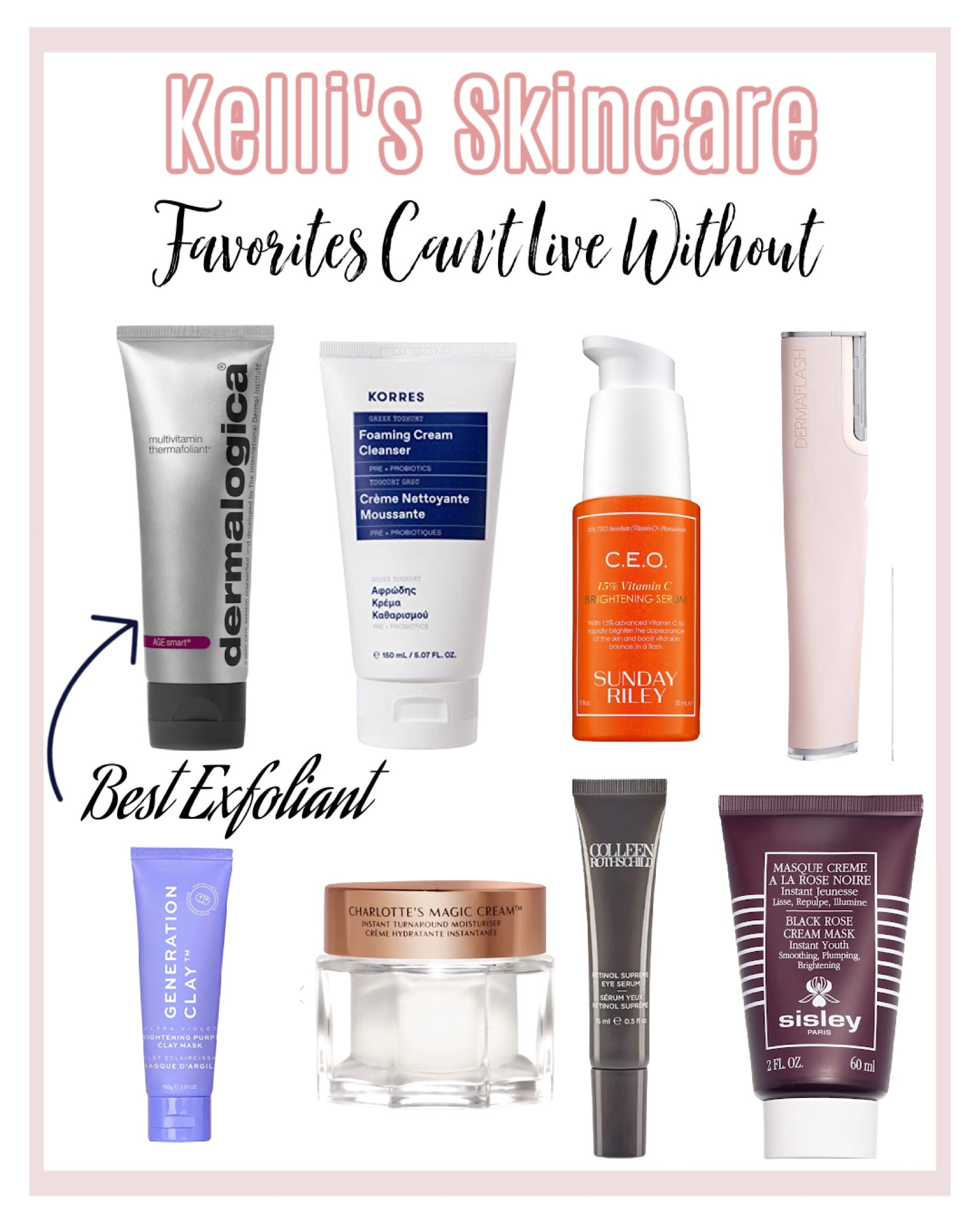 Sharing my absolute favorite skincare products that are part of my regular skincare regimen. These are the must haves I can’t live without. 
