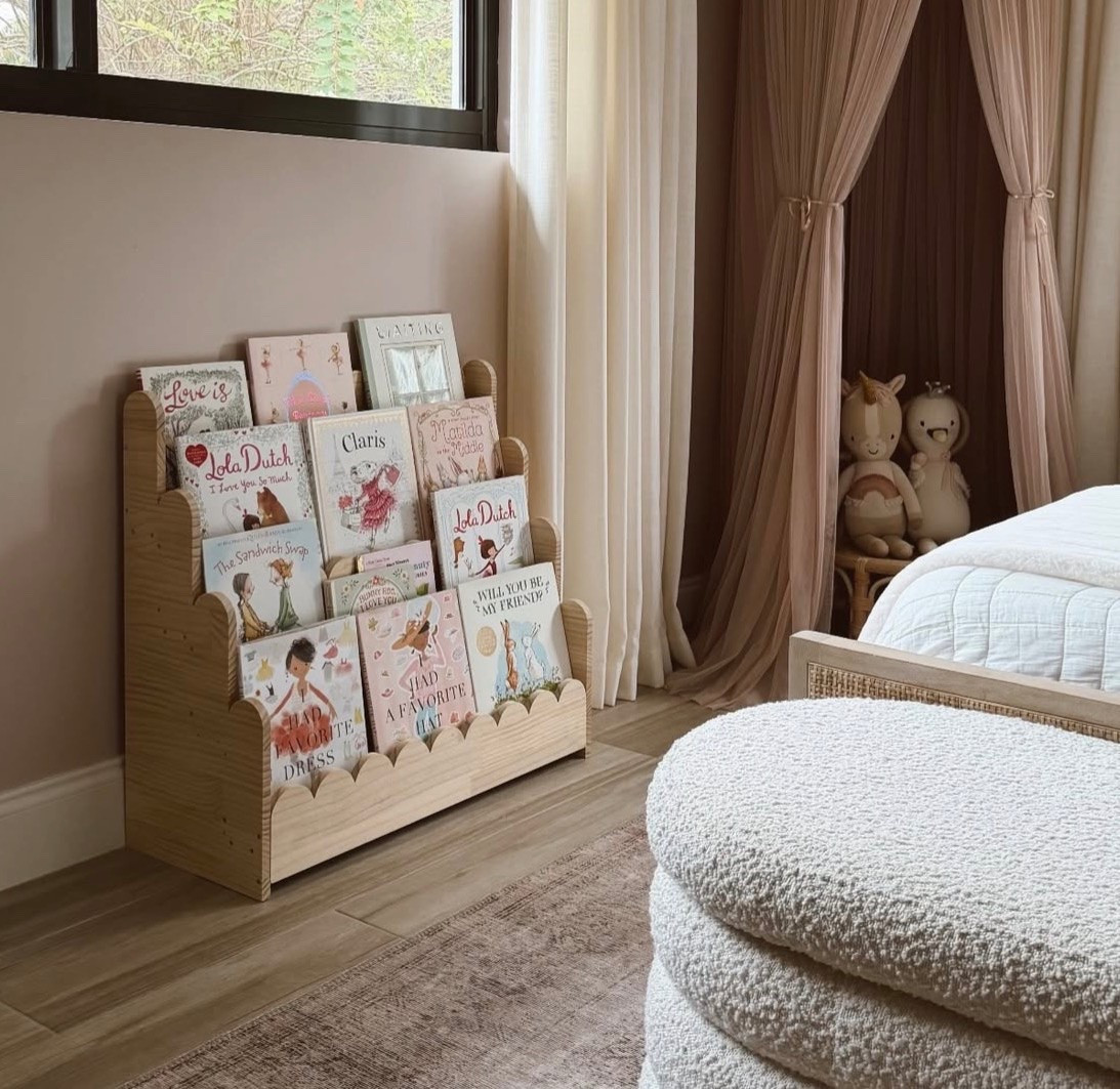 Amazon finds
Children’s books
Kids bedroom
Girly finds
Scallop bookshelf

#LTKhome #LTKsale #LTKkids
