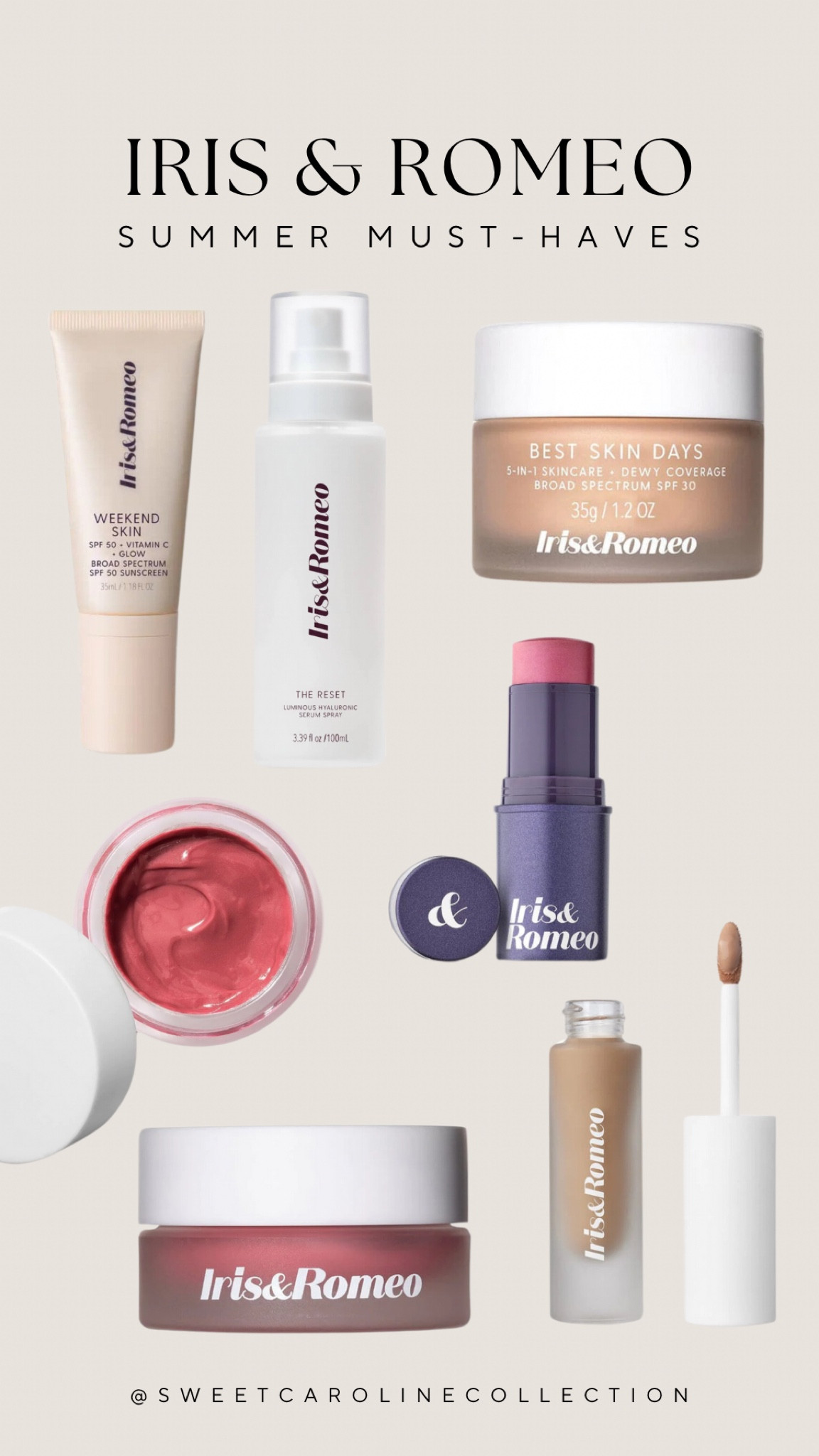 Iris & Romeo summer must-haves!

I’m dying to get my hands on these products! The ‘weekend skin SPF+vitamin C+glow’ and ‘best skin days SPF’ are everything I’ve been searching for! I’m placing my order today to claim these products for spring and summer!

🚨Shop their DTC sale 4/19 - 4/21 and get 20% off your order of $60 or more! 

You can shop my must haves & other @irisandromeo products at the links below! 

Don’t forget to follow me to shop my favorite brands, stay up to date on current sales, and to keep up with what’s trending!

Skincare, beauty, makeup, spf, moisturizer, lip balm, cheek balm, blush, concealer, brow gel, face spray, best skin days, vitamin C, multi-balm, reset spray, tinted skincare, glow essentials, most wanted, trendy, must have, sale, summer, under 100, under 50, under 25, sweet Caroline collection

#ad #irisandromeo #makeup #style #lipbalm #blush #styleblogger #liketkit #shopltk #beauty #skincare #concealer #SPF 

#LTKfindsunder100 #LTKsalealert #LTKbeauty