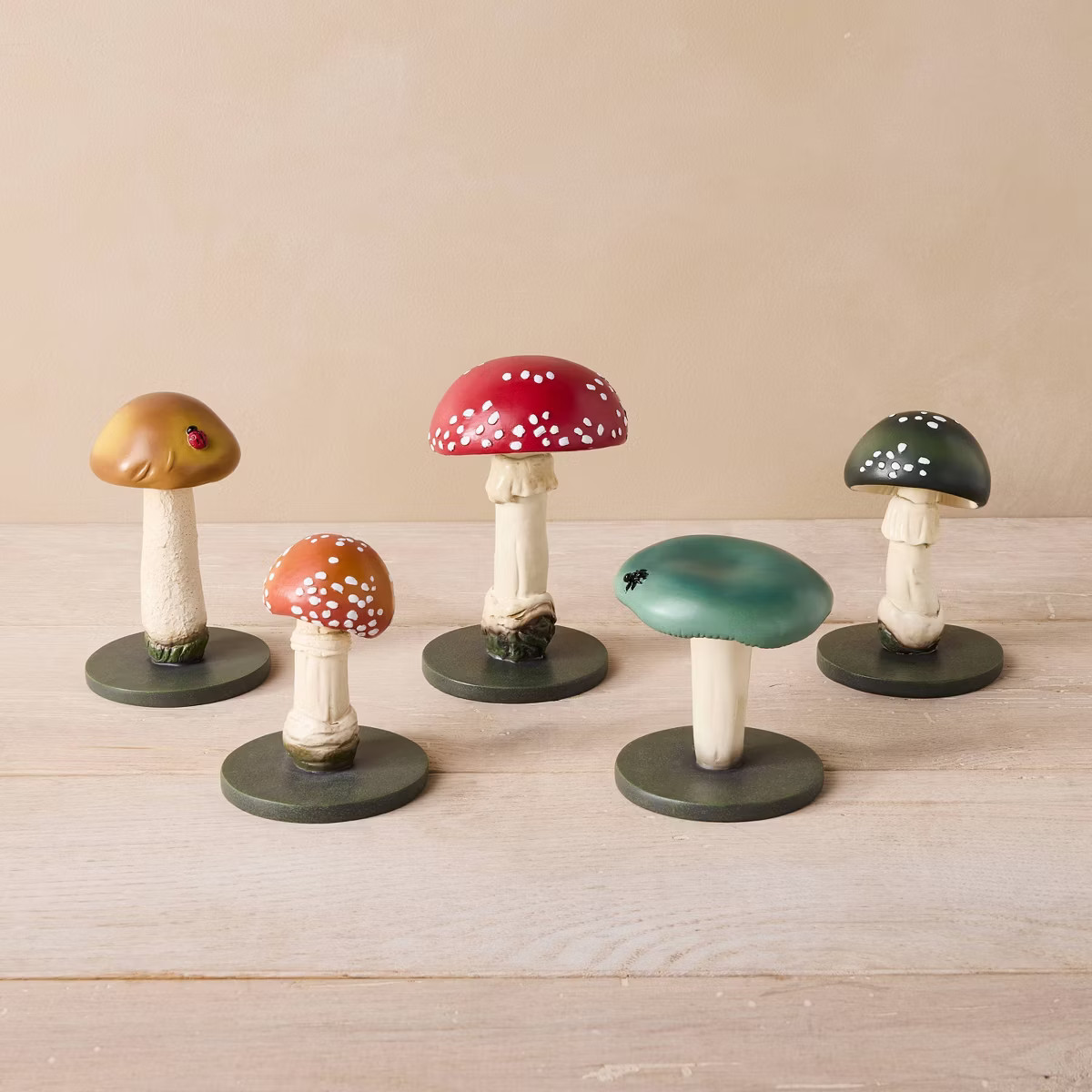5pc Mushroom Decorative Figures - John Derian for Target | Target