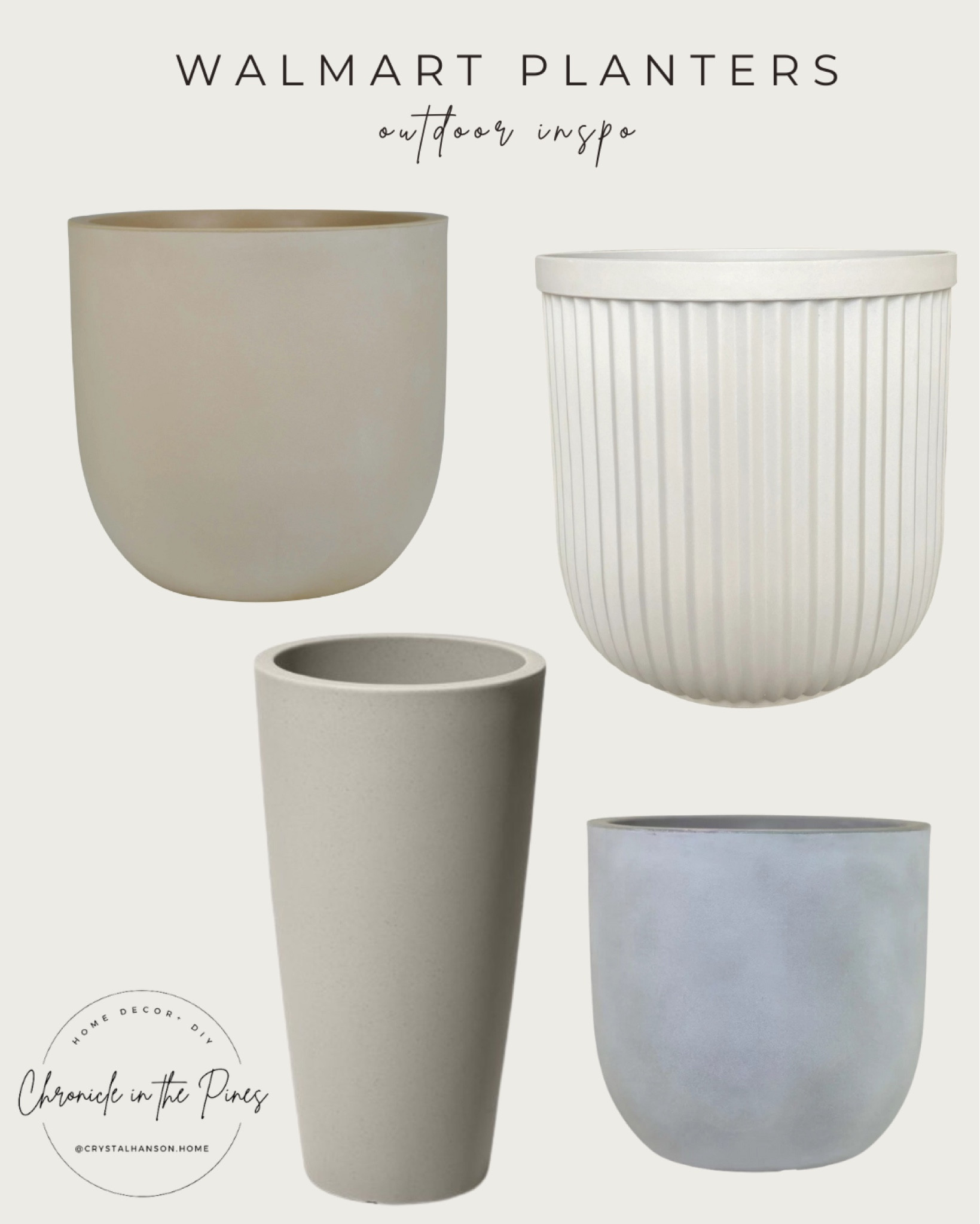 Outdoor planters from Walmart 

#LTKhome #LTKSeasonal #LTKunder50