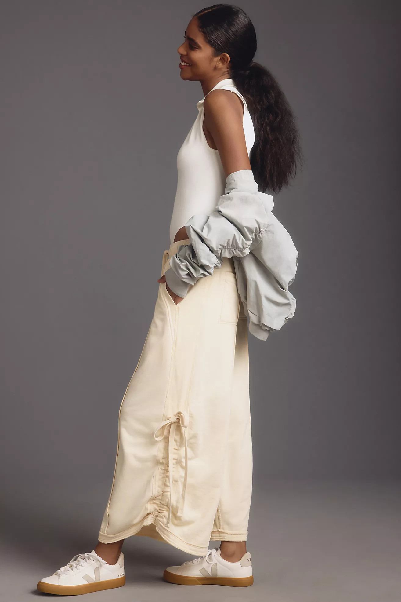 Daily Practice by Anthropologie Daia Ruched Pants | Anthropologie (US)