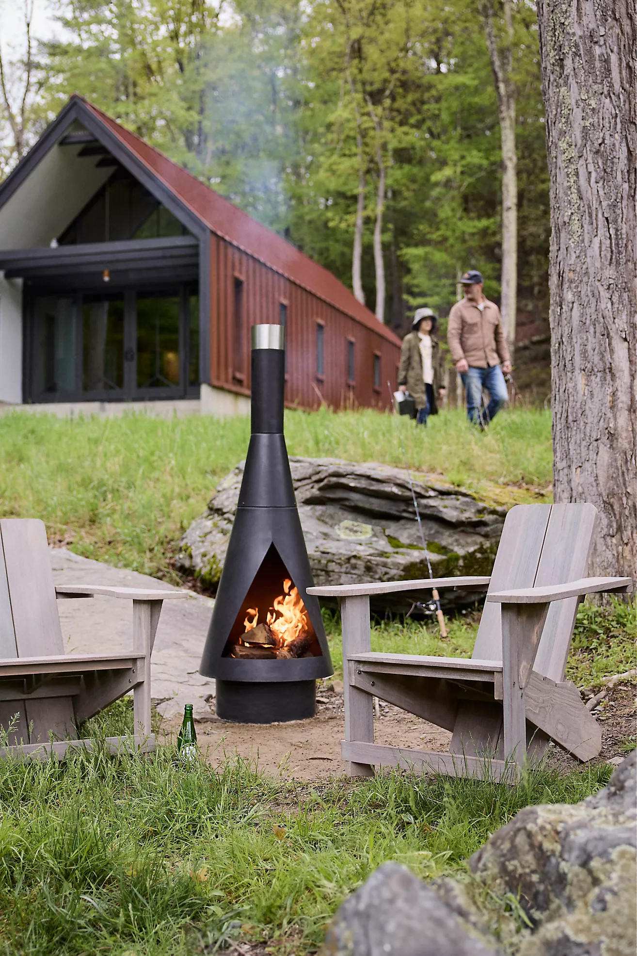 Angled Obelisk Chiminea | Terrain