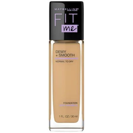 Maybelline Fit Me Dewy + Smooth Liquid Foundation Makeup with SPF 18, Natural Beige, 1 fl oz | Walmart (US)