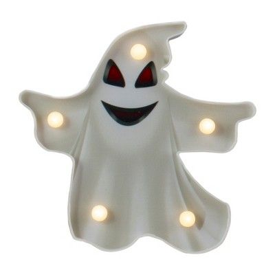 Northlight 7" Lighted White Ghost Halloween Marquee Decoration | Target