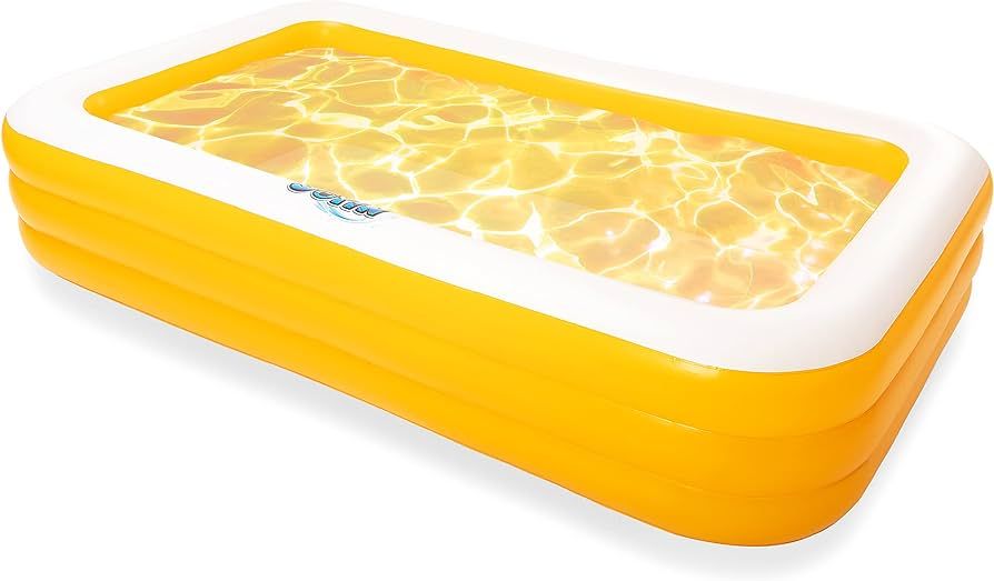 120" X 72" X 22" Inflatable Transparent Orange Baby Swimming Center Pool. Giant-Size for Summer F... | Amazon (US)