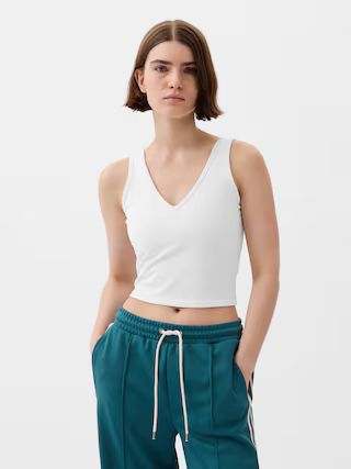 GapFit Studio Rib V-Neck Brami | Gap (US)