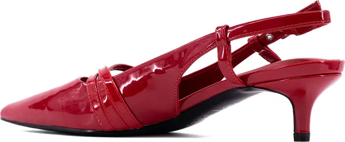 Nadja Pointed Toe Kitten Heel Slingback Pump (Women) | Nordstrom
