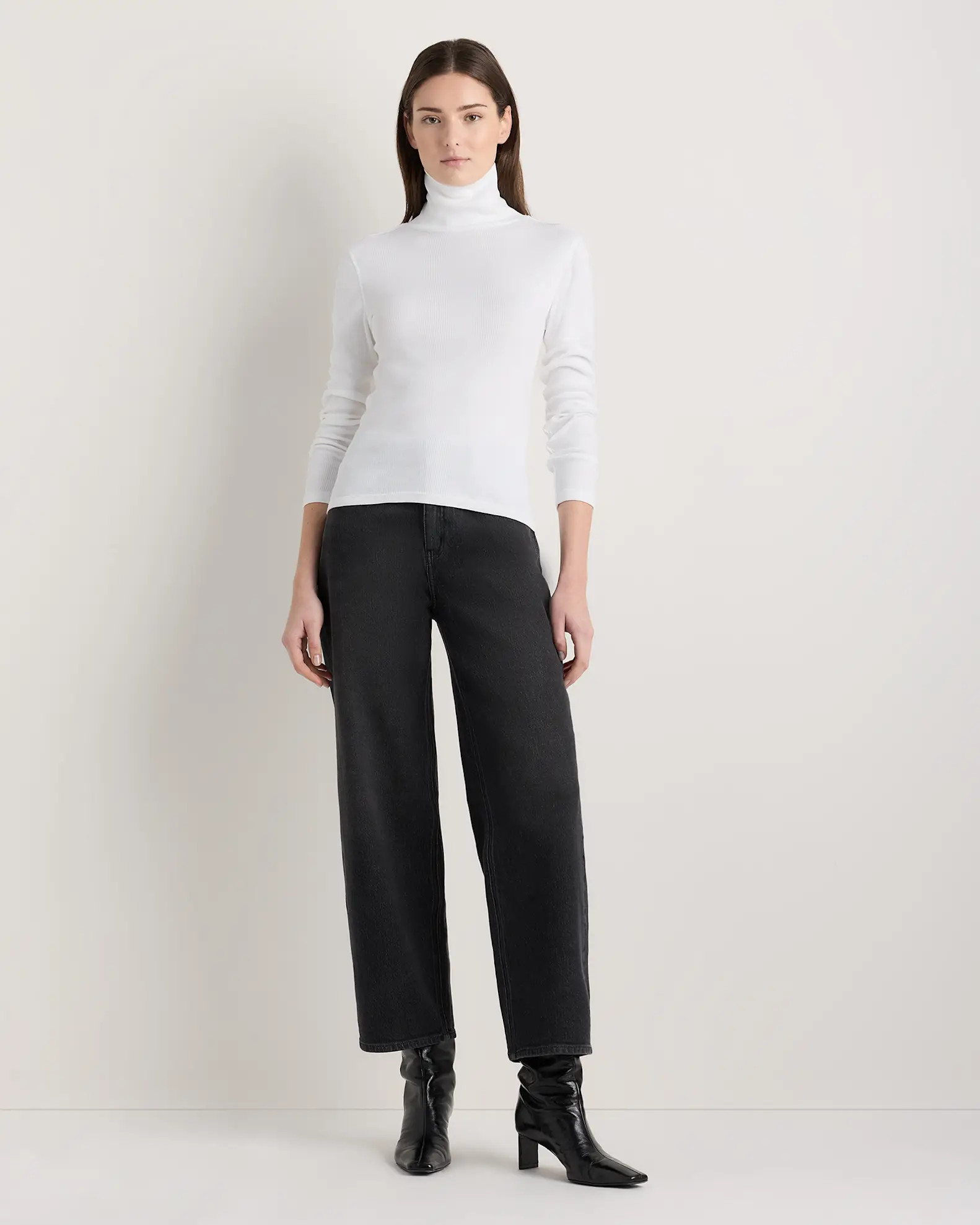 Organic Cotton Micro-Rib Turtleneck | Quince