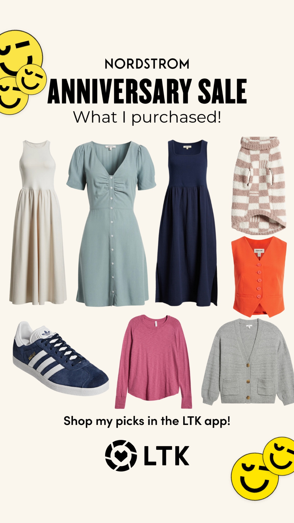 Anyone shocked I bought 3 dresses from the sale?! 😂 I also grabbed the Adidas sneakers, but I grabbed the men’s version! Most of these items are still in stock and I will link them all, in case some come back in stock! 

#LTKSaleAlert #LTKFindsUnder100 #LTKxNSale