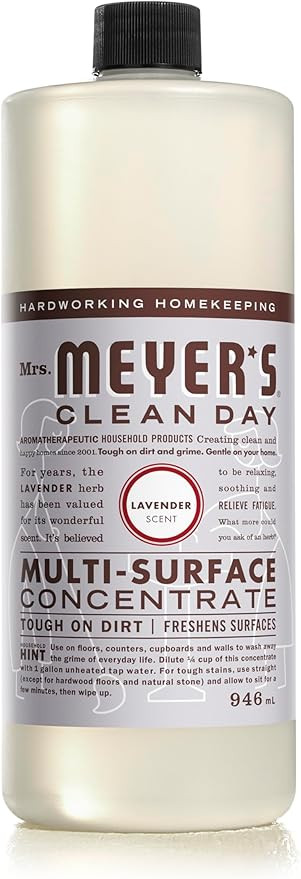 Mrs. Meyer's Clean Day Multi-Surface Cleaner Concentrate, Use to Clean Floors, Tile, Counters, an... | Amazon (CA)