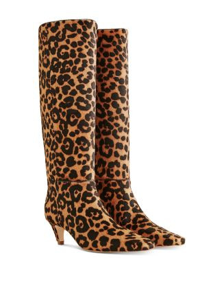 Women's Remy Leopard Print Calf Hair Knee High Boots | Bloomingdale's (US)