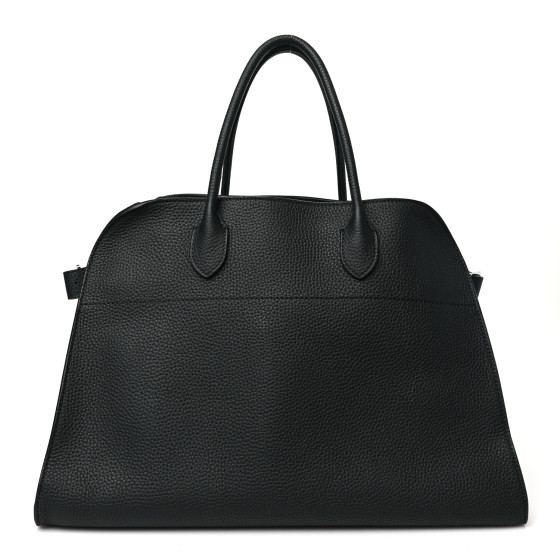 Matte Grained Calfskin Soft Margaux 15 Black | FASHIONPHILE (US)