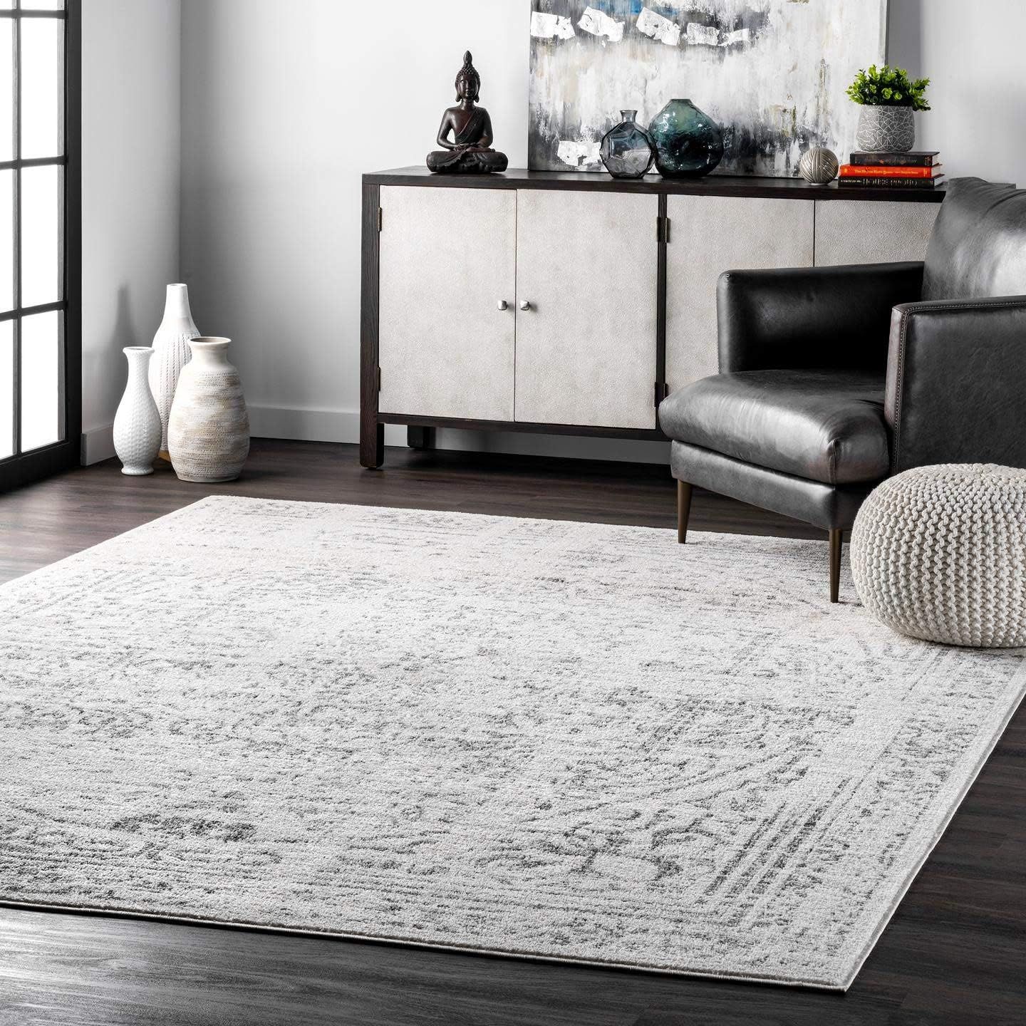 nuLOOM Arlena Vintage Area Rug, 7' 6" x 9' 6", Grey | Amazon (US)