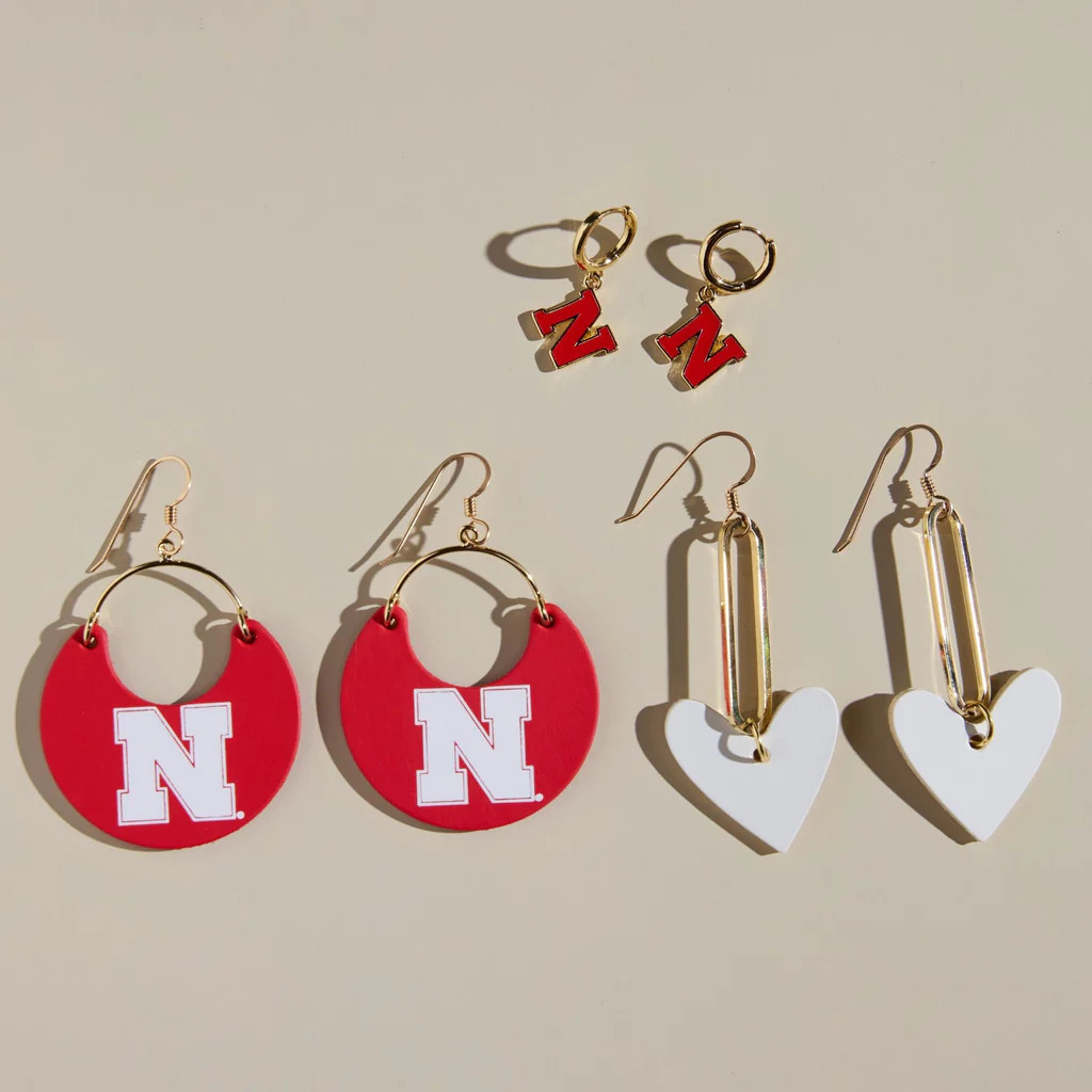 University of Nebraska Gift Set | Nickel and Suede