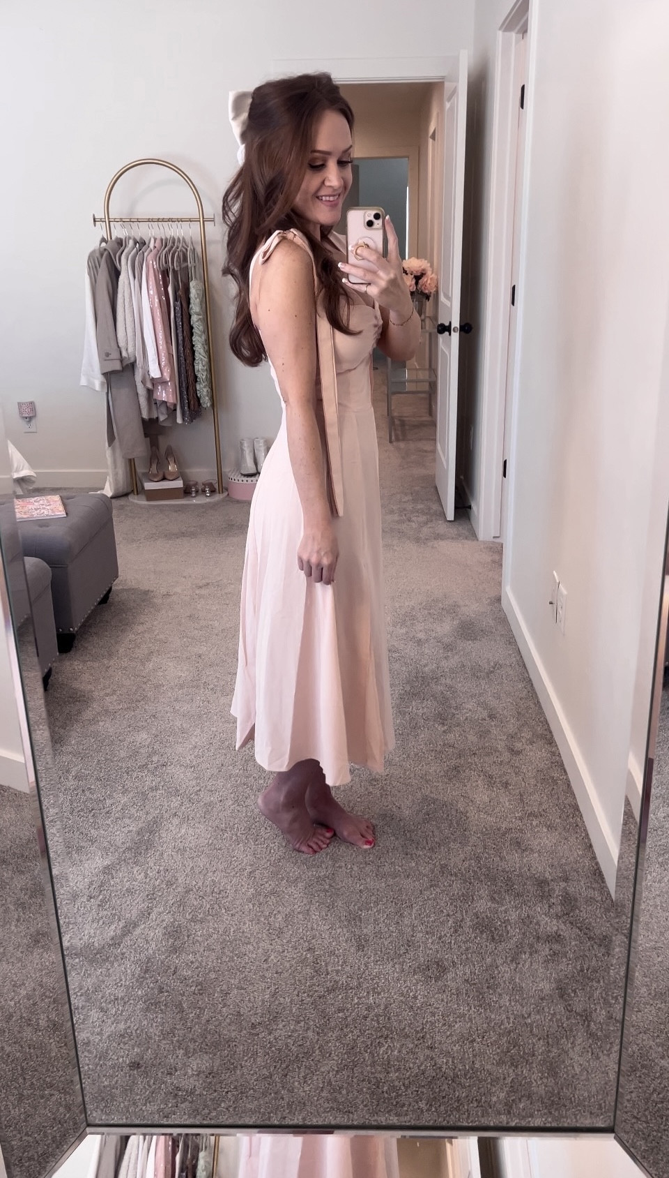 A Perfect Spring Dress!
🤍
I love the ties/bows on the shoulders, so girly and pretty! Also, it’s pretty supportive without a bra, which is also nice! 
*I’m wearing a size small.

#LTKbeauty #LTKstyletip #LTKSeasonal