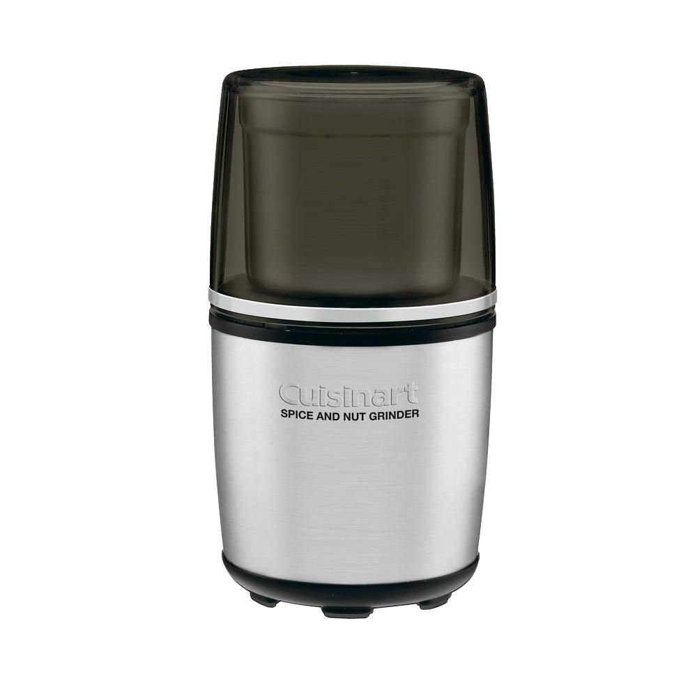 Cuisinart 3.2 Oz. Electric Coffee, Spice, and Nut Grinder in Stainless Steel, Silver | The Home Depot