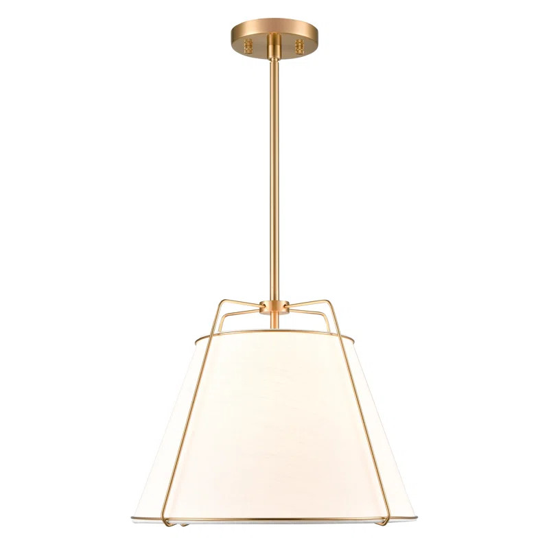 Jaylien 15" Chandelier In Brushed Brass | Wayfair North America
