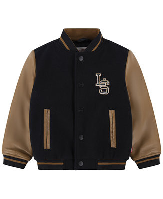 Levi's Toddler and Little Boys Chenille Patch Varsity Jacket - Macy's | Macy's