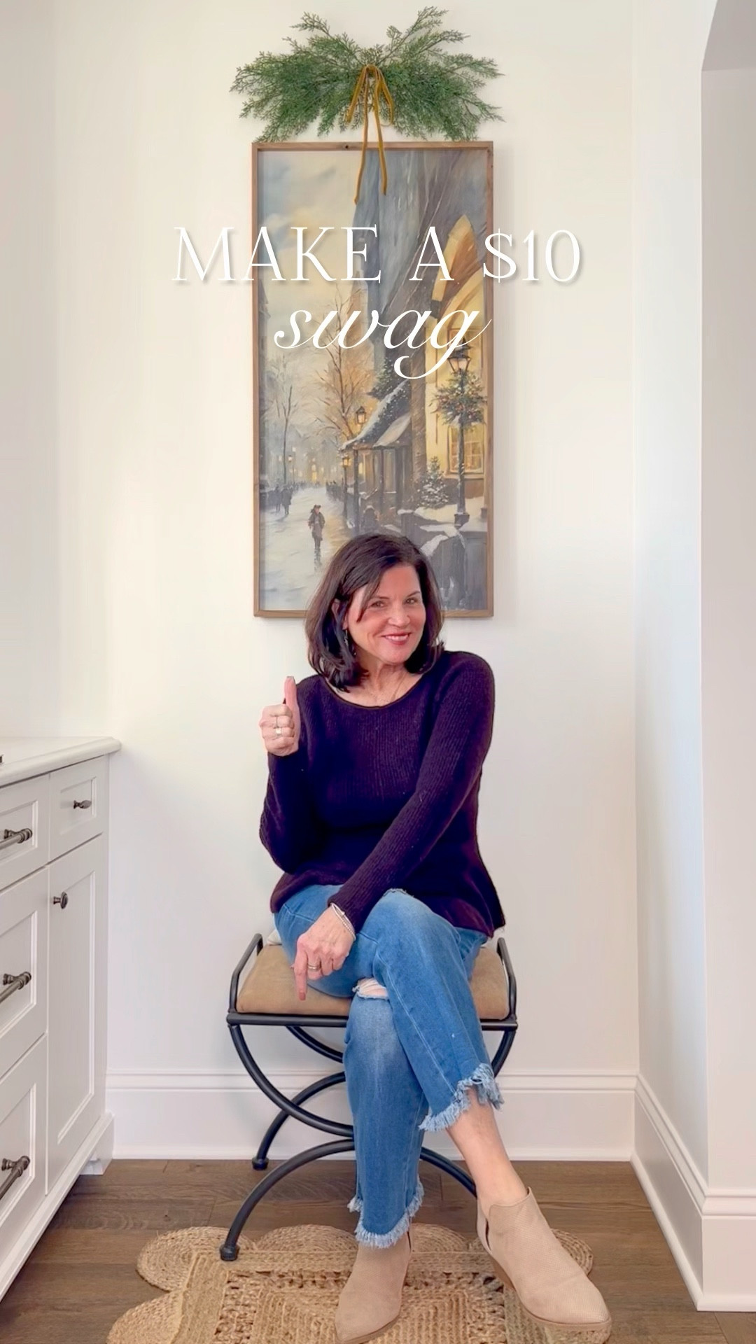 Make a $10 Swag with two $5 stems. These are so easy to make and add a festive look above art, mirrors and photos  

#LTKFindsUnder50 #LTKHome #LTKHoliday