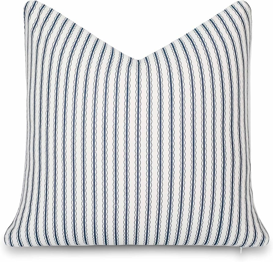 Crumbs Home California Casual Coastal Indoor Outdoor Throw Pillow Cover, 22"x22" Water Repellent ... | Amazon (US)