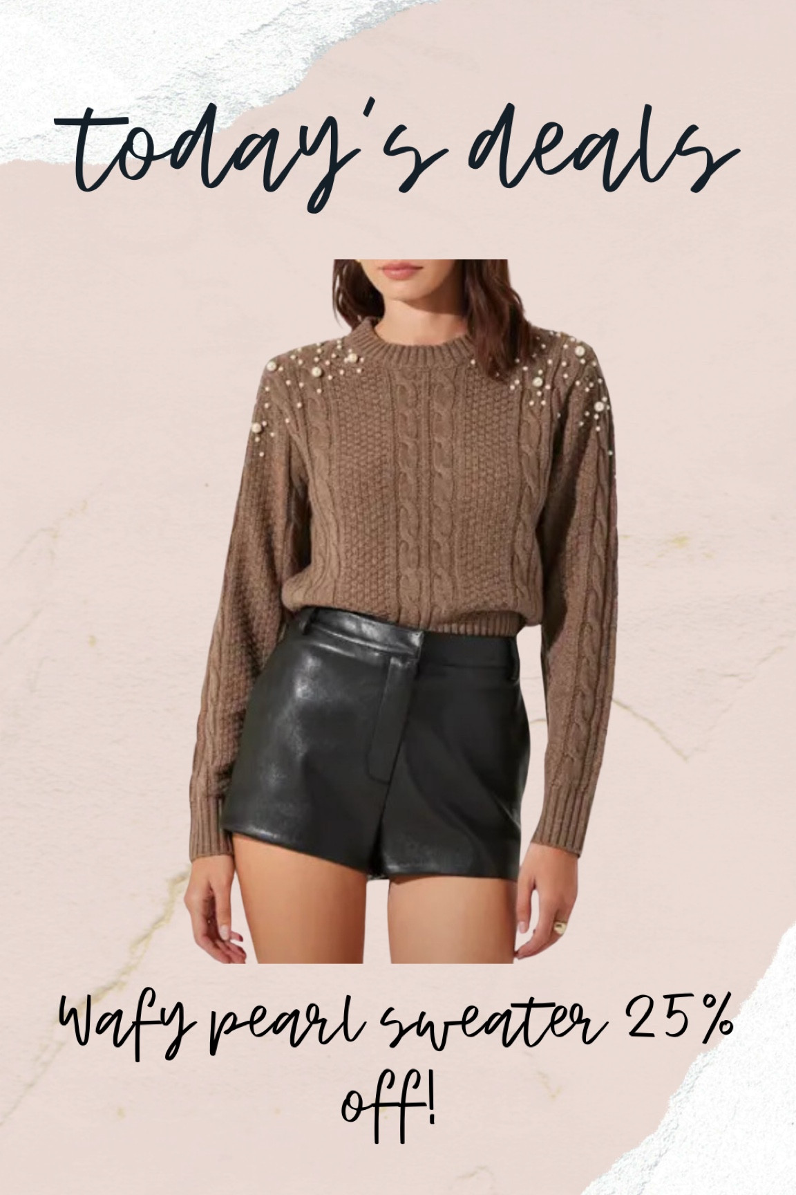 Pearl sweater on sale, winter fashion 

#LTKStyleTip #LTKFindsUnder100 #LTKSaleAlert