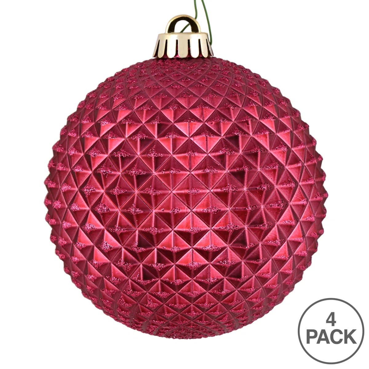 Durian Glitter Ball Ornament (Set of 4) | Wayfair North America