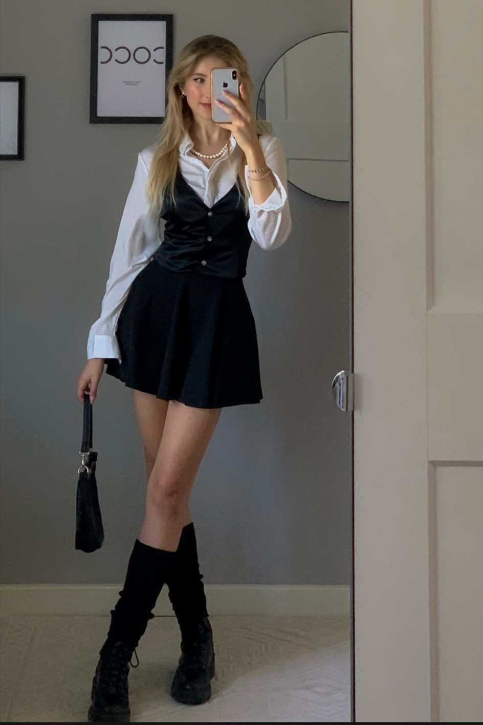 scholar outfit, black mini skirt, black boots, white blouse 


#LTKFind #LTKstyletip #LTKSeasonal